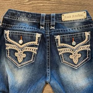 Rock Revival Pink Bling Jeans Ester Mid Rise Boot